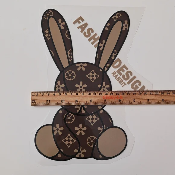 Iron on Heat transfer sticker Rabbit - Picture 4 of 4